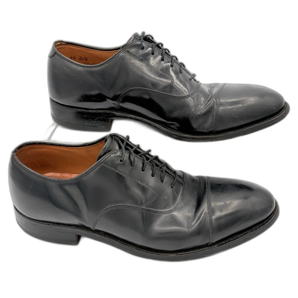 Johnston & Murphy Melton Black Leather Cap-Toe Oxford shoes Men’s size 8.5 D/B